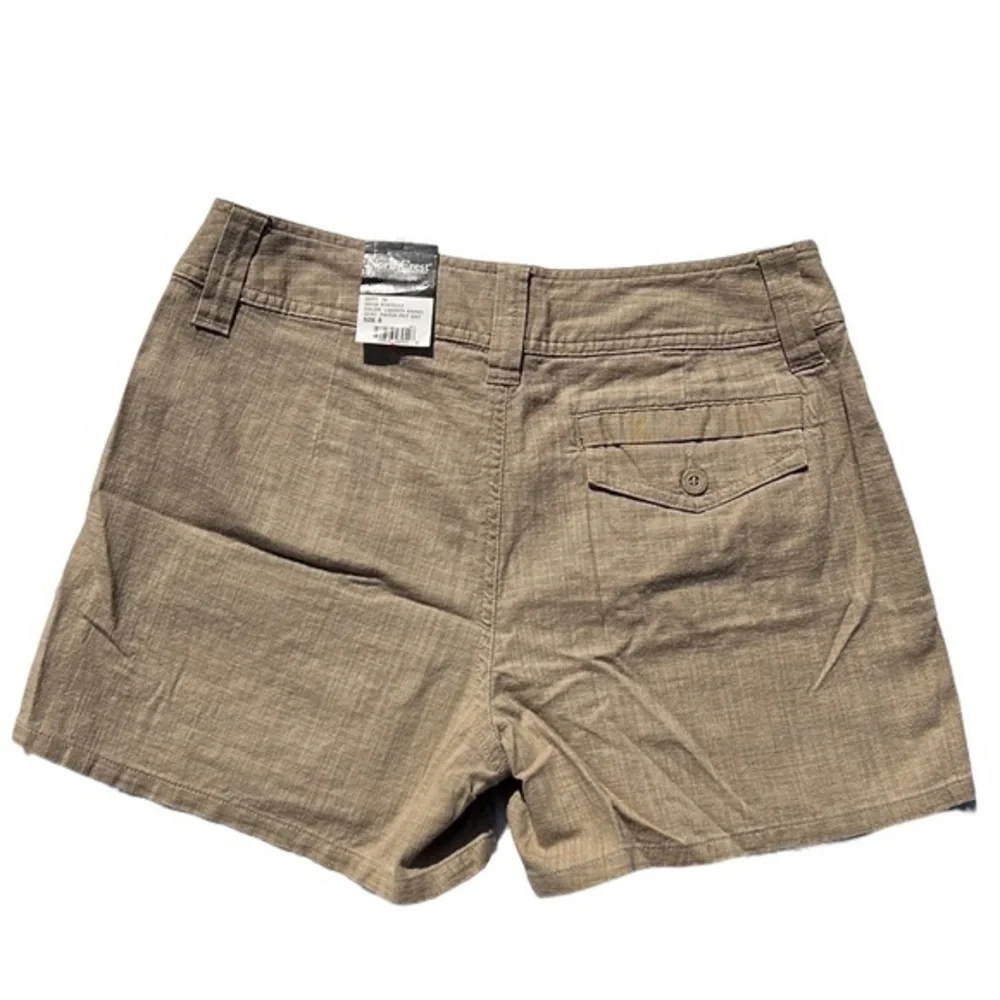 Northcrest liberty khaki patch pocket shorts Size 8 new